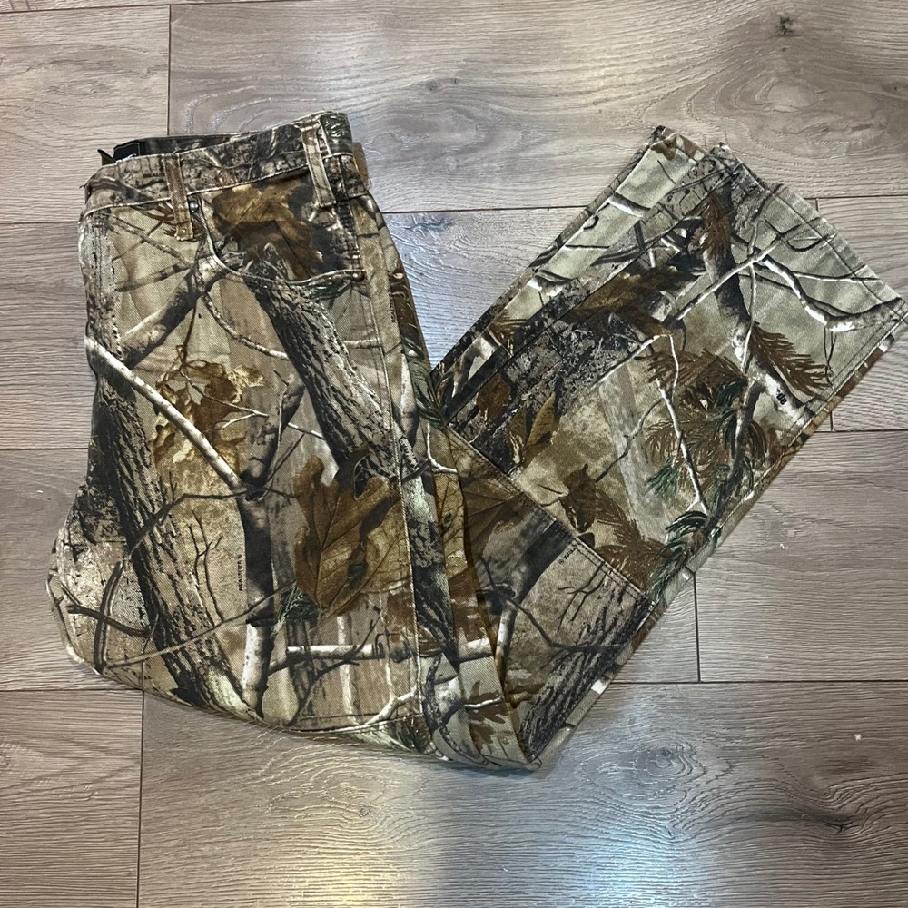 Realtree Pants Mens 34x32 Camo AP Style 5191-2-RT‎ All Purpose Camouflage Cotton
